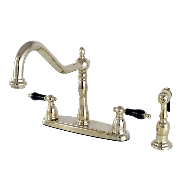 Kingston Brass Duchess Centerset Kitchen Faucet, Polished Brass KB1752PKLBS - main
